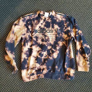 CUSTOM Tie Dye Adidas Trefoil Sweater